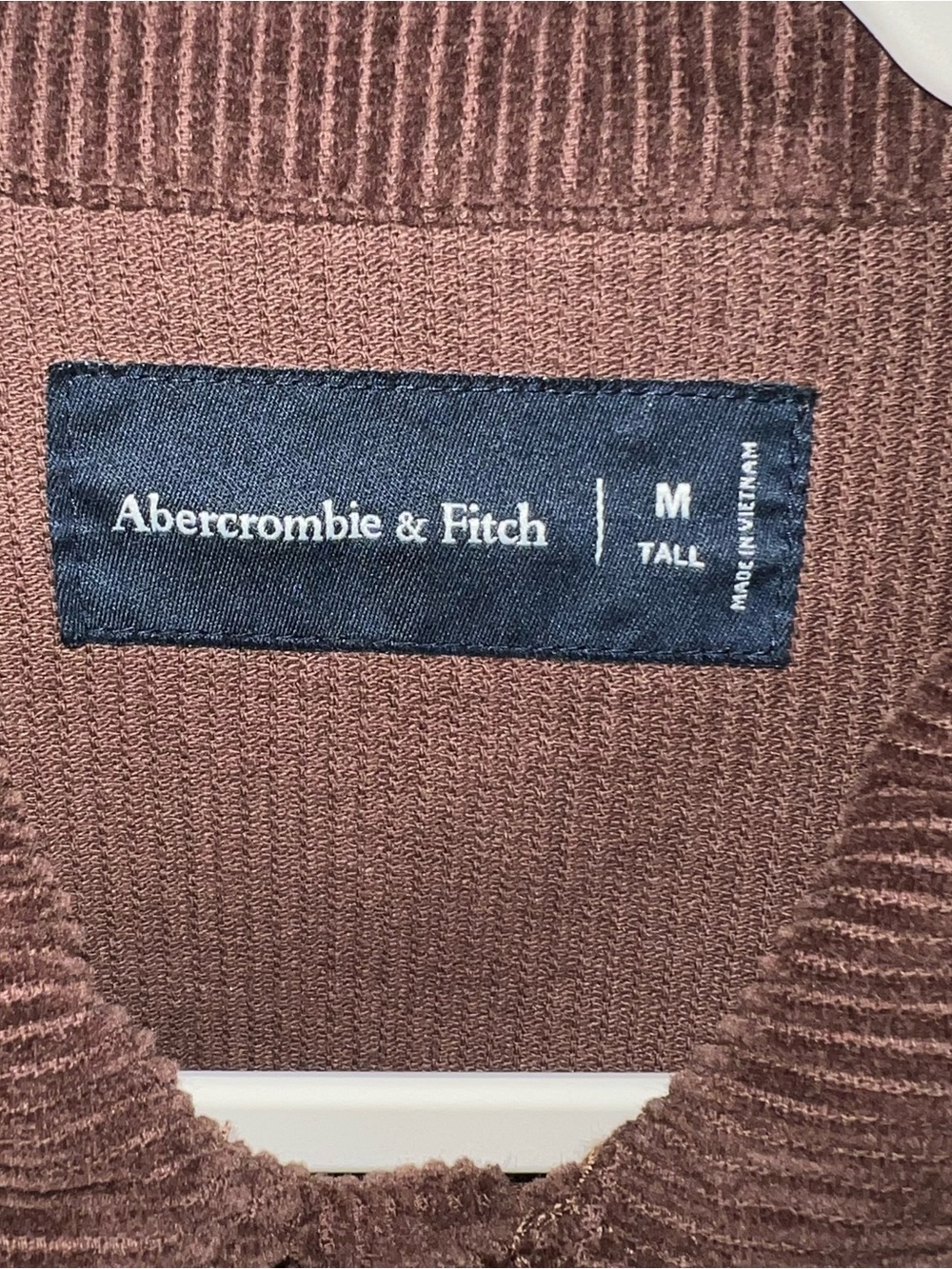Abercrombie & Fitch Men's Brown Corduroy Button Down Shirt